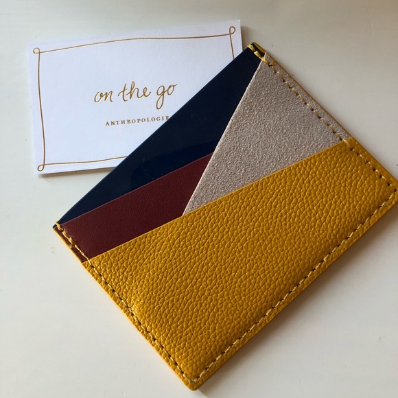 Anthropologie leather card holder - Picture 2 of 5